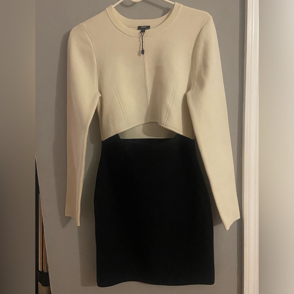 Express Cream Sweater Top